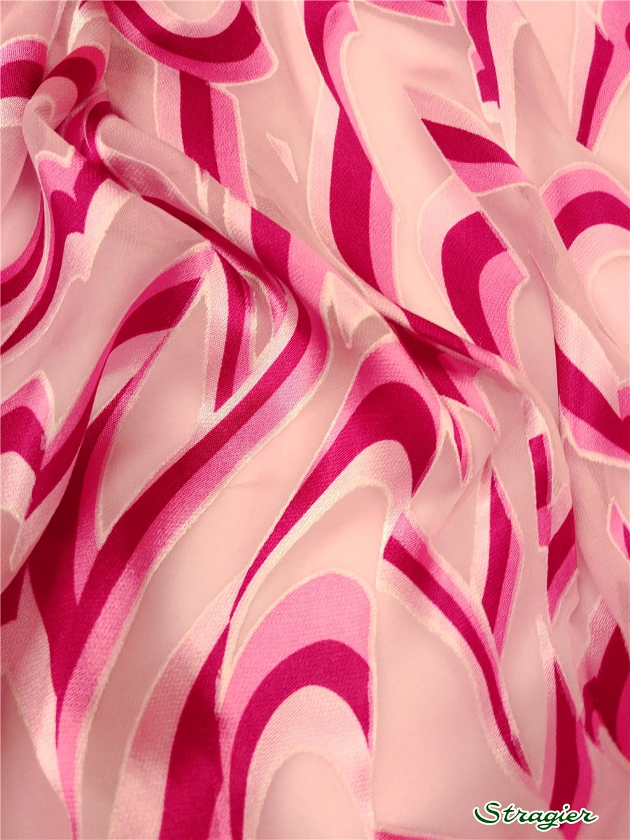 Satin de Soie dévoré - 011119 - 002 