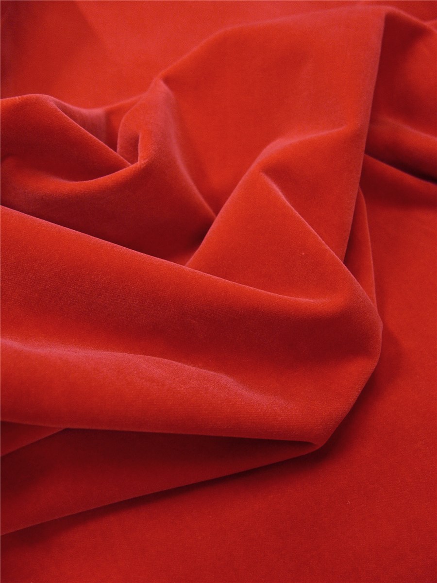 Velvet - smooth - Plain - Corail