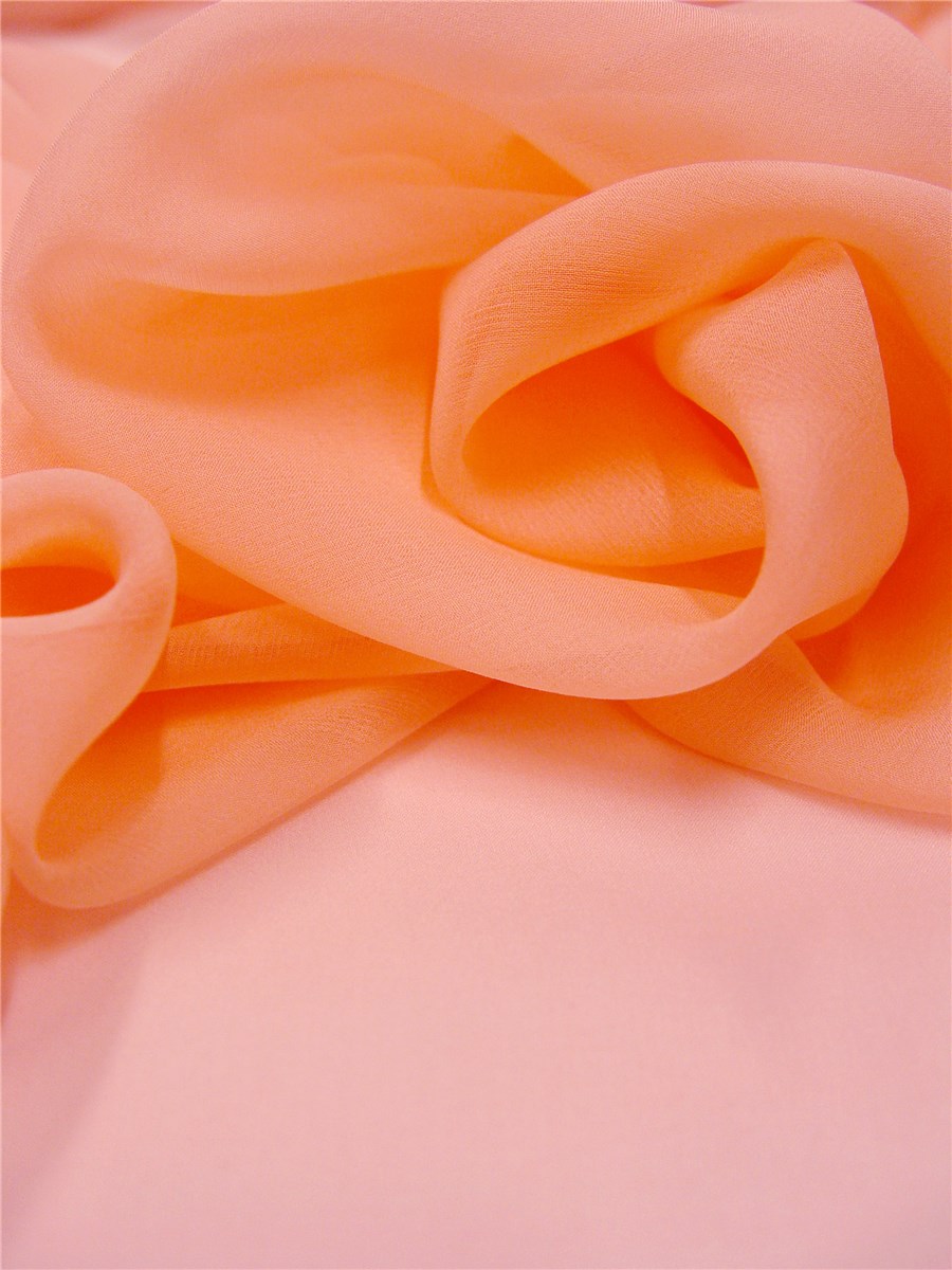 Silk Chiffon - Plain - Blush - 150 cm