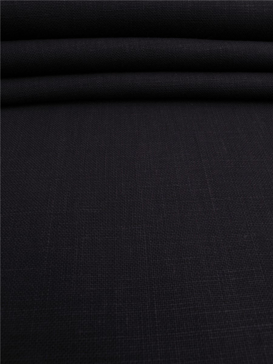 Linen for Tablecloth - blended - Plain - Navy - 160 cm