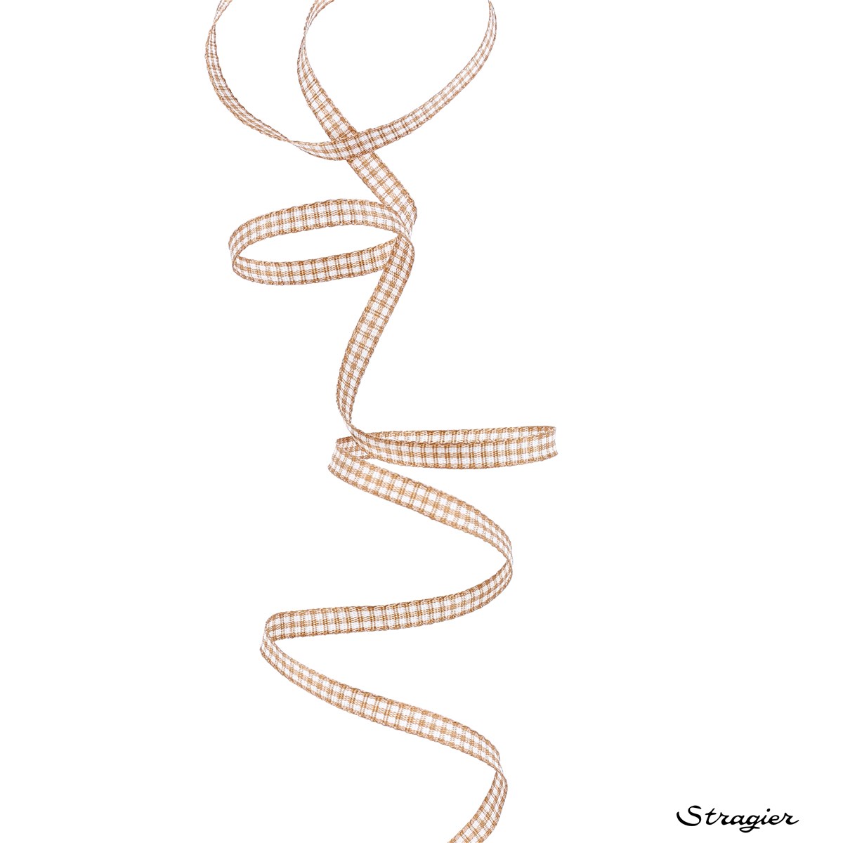 Ruban - mini Vichy - Beige - 5 mm