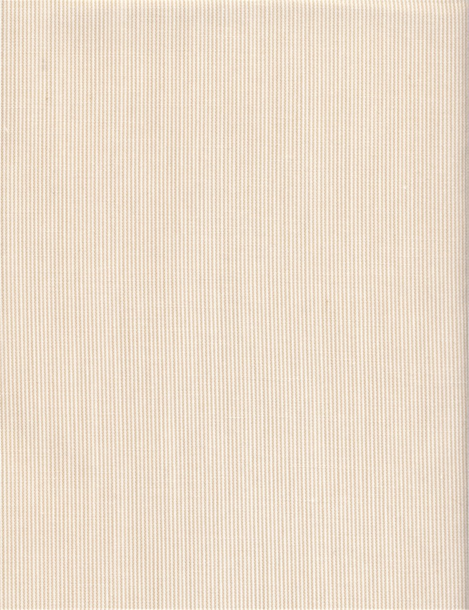 Popeline mélangée - micro rayures - Beige