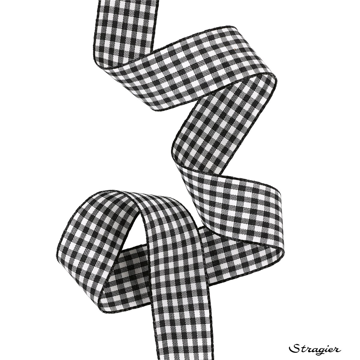 Tape - Vichy - Noir - 25 mm