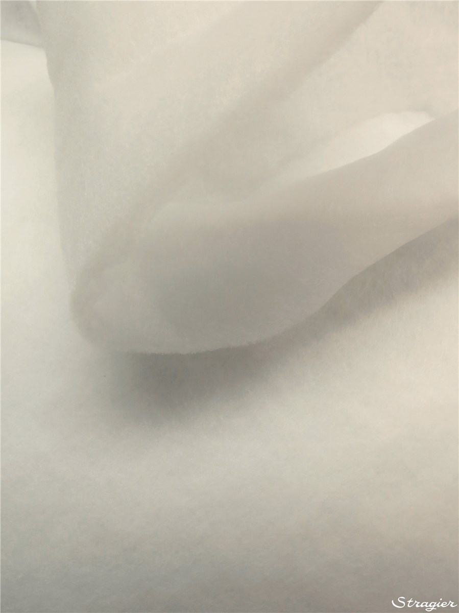 Ouatine Molleton 4-6mm - Uni - Blanc