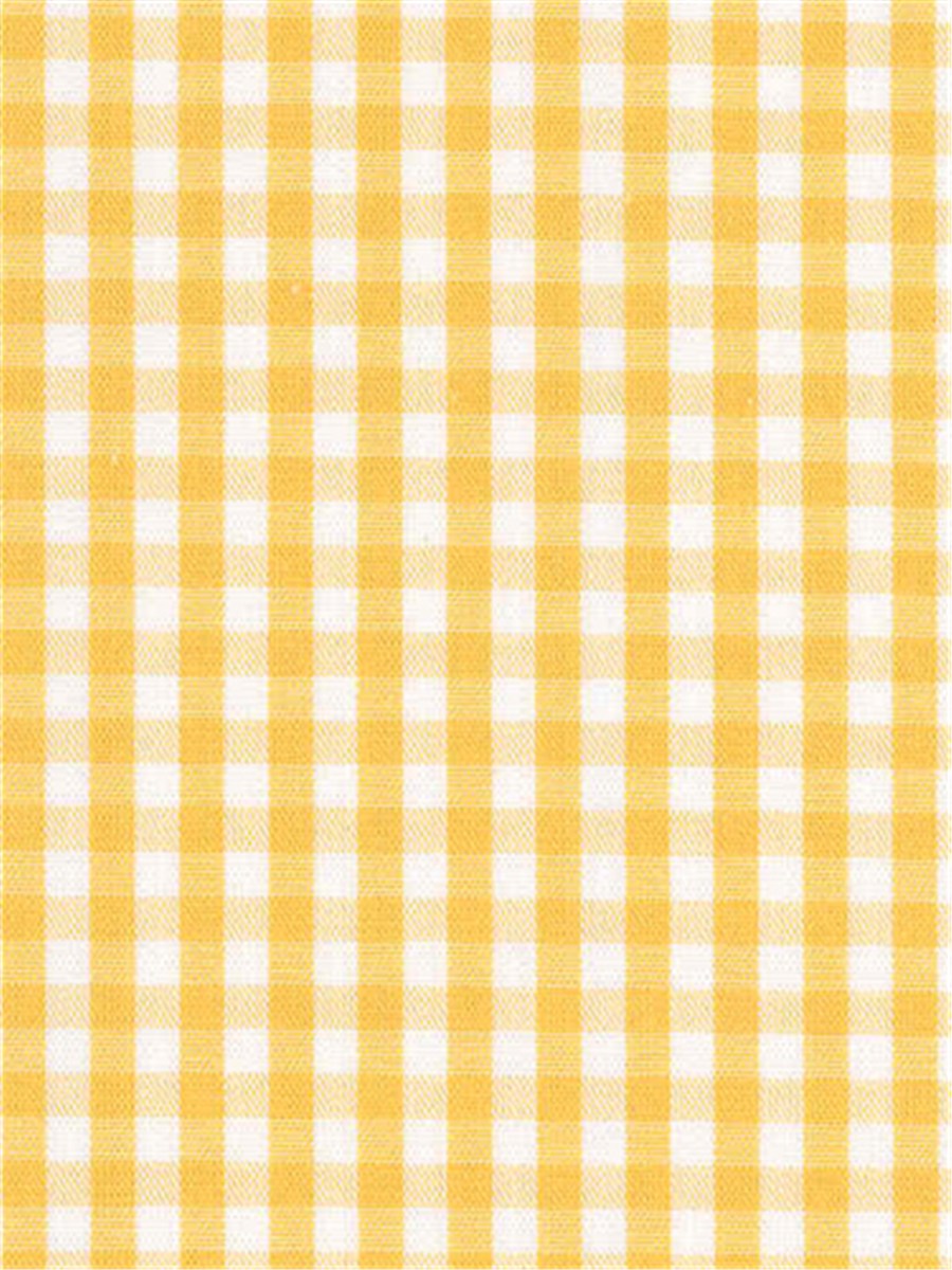 Popeline - Vichy 3mm - Jaune Soleil