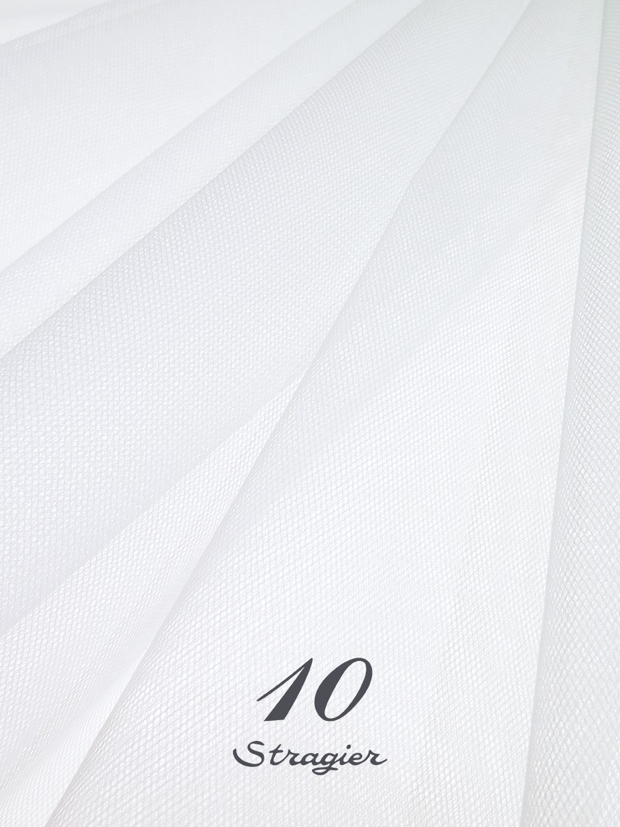 Tulle 40D - uni - Blanc Optique Stragier