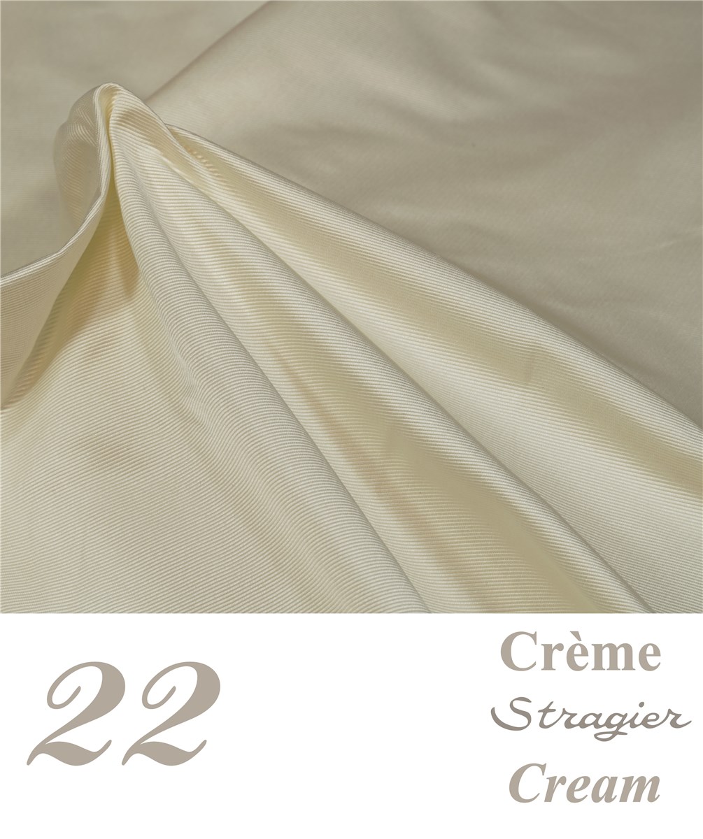 Cannelé de Soie - uni - Crème Stragier
