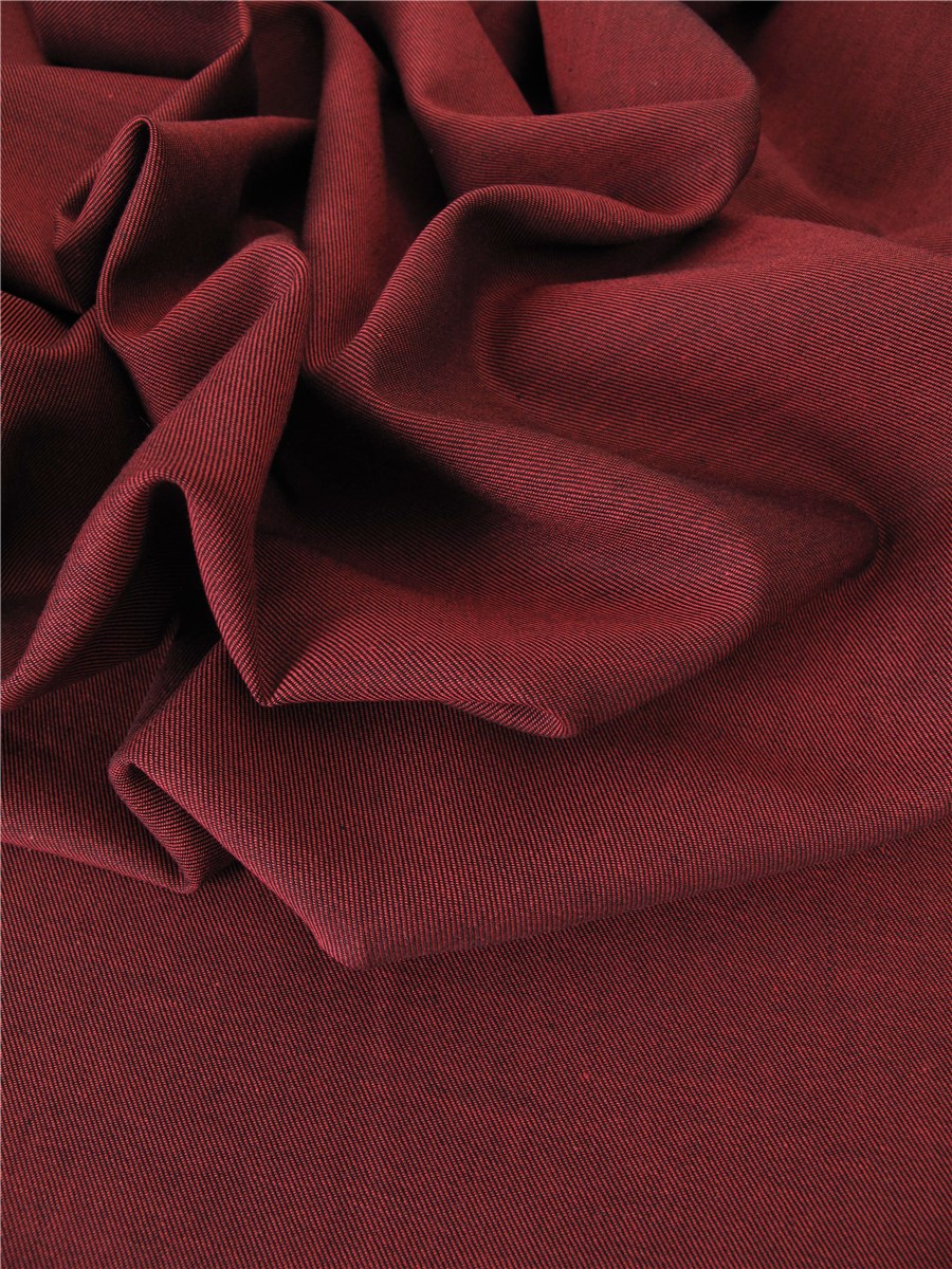 Twill Coton léger - uni - Rubis