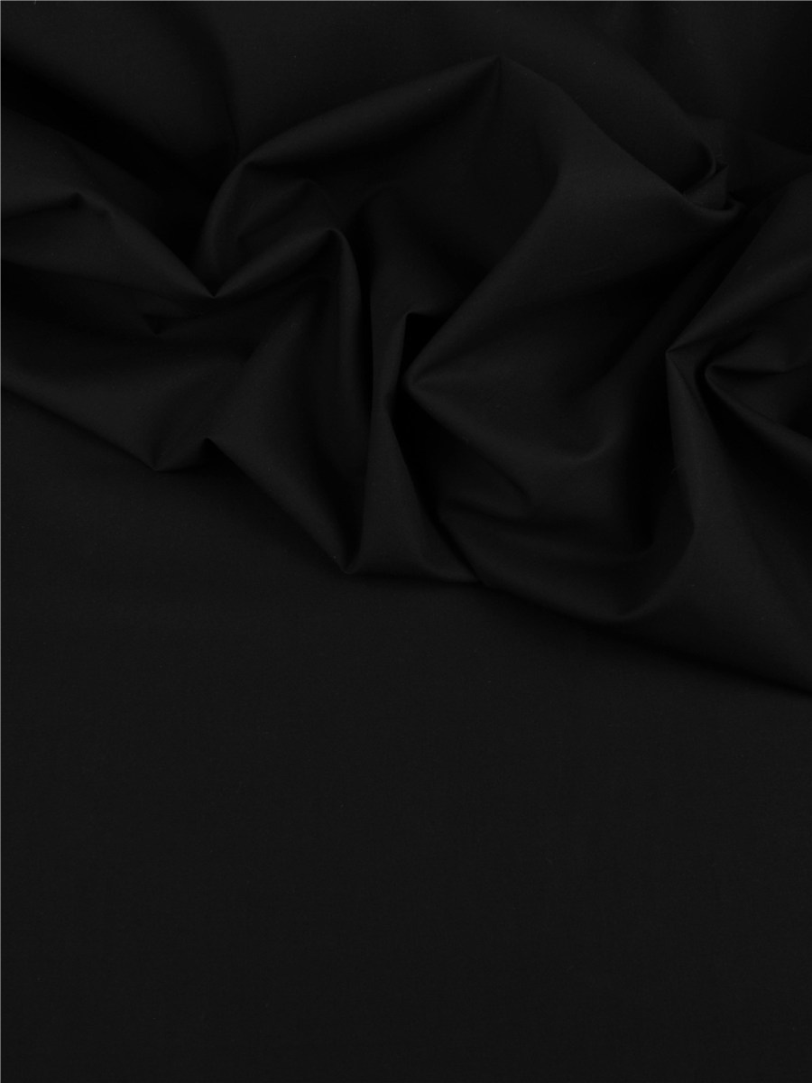 Popeline - fil 60/1 - uni - Noir