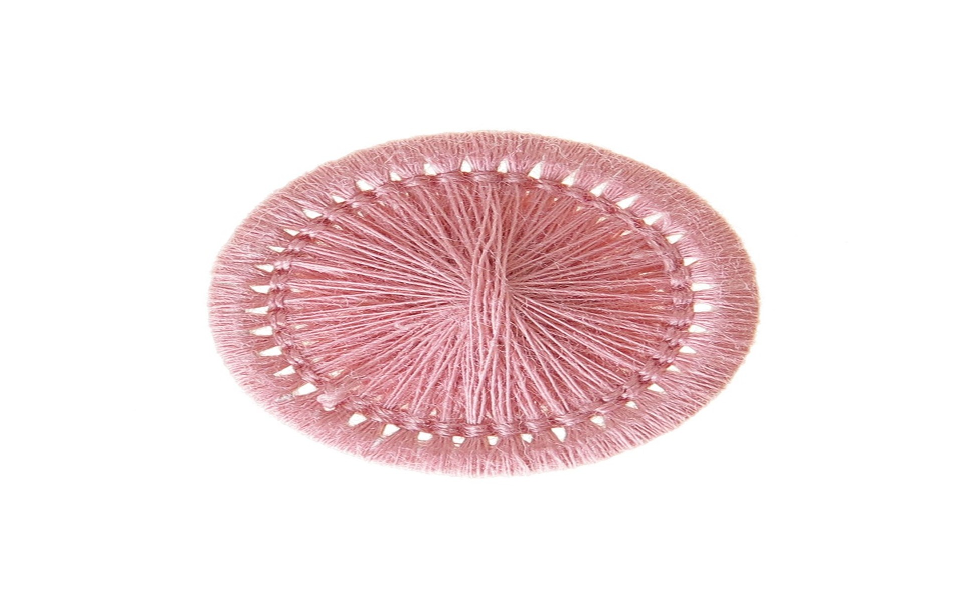 Bouton Mouliné - Elisabeth - Rose Zéphyr - 20 mm