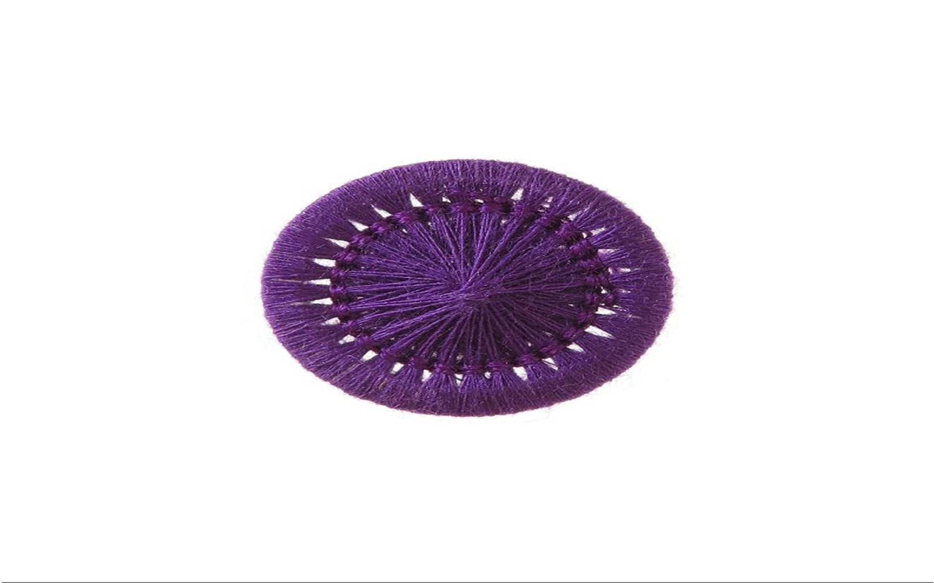 Bouton Mouliné - Elisabeth - Violet - 15 mm