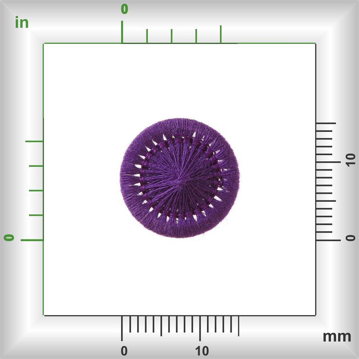 Thread Buttons - Elisabeth - Violet - 15 mm