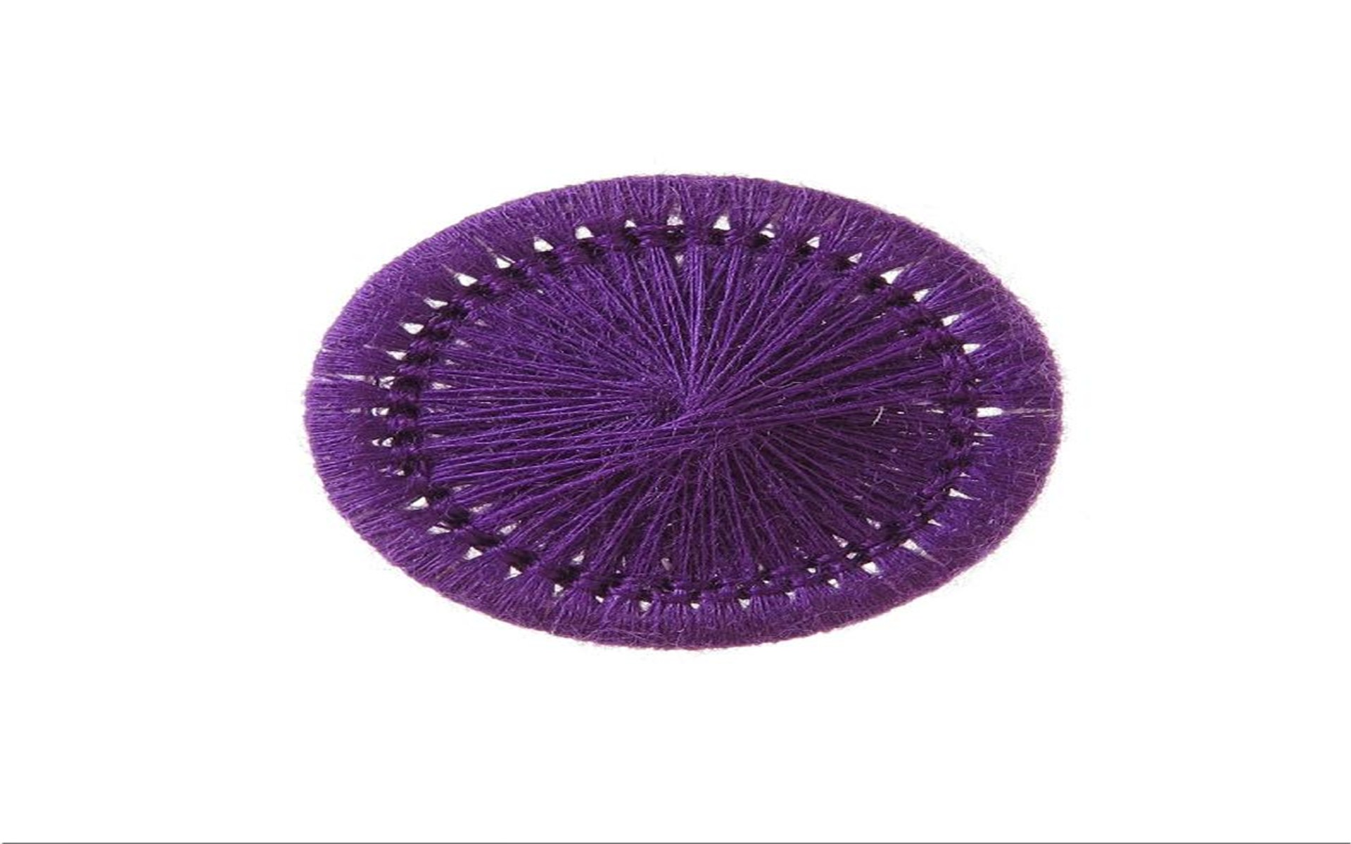 Bouton Mouliné - Elisabeth - Violet - 20 mm