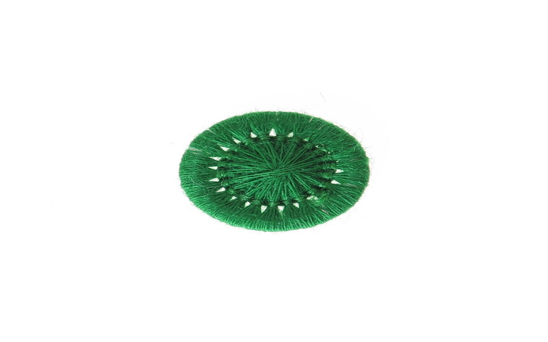 Bouton Mouliné - Elisabeth - Vert Billard - 12 mm