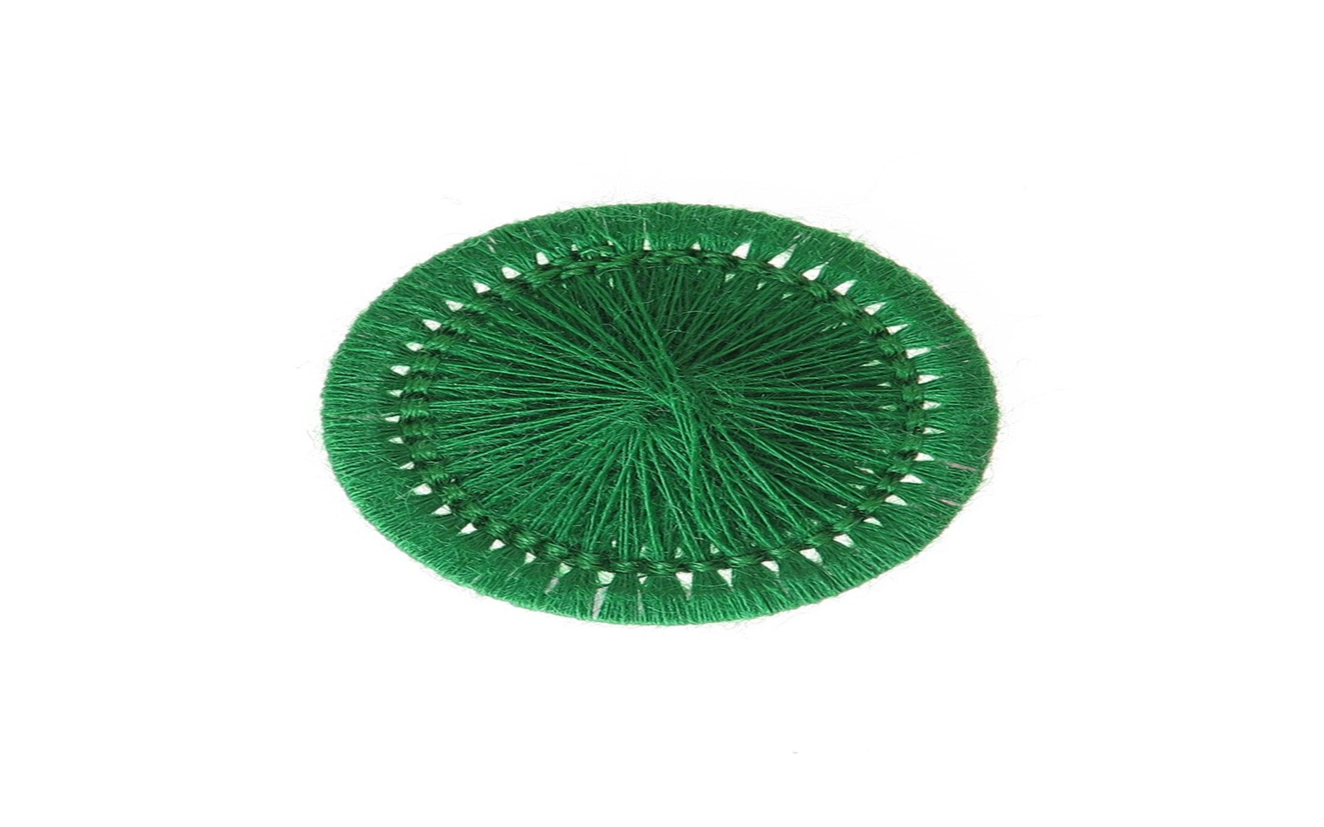 Bouton Mouliné - Elisabeth - Vert Billard - 20 mm