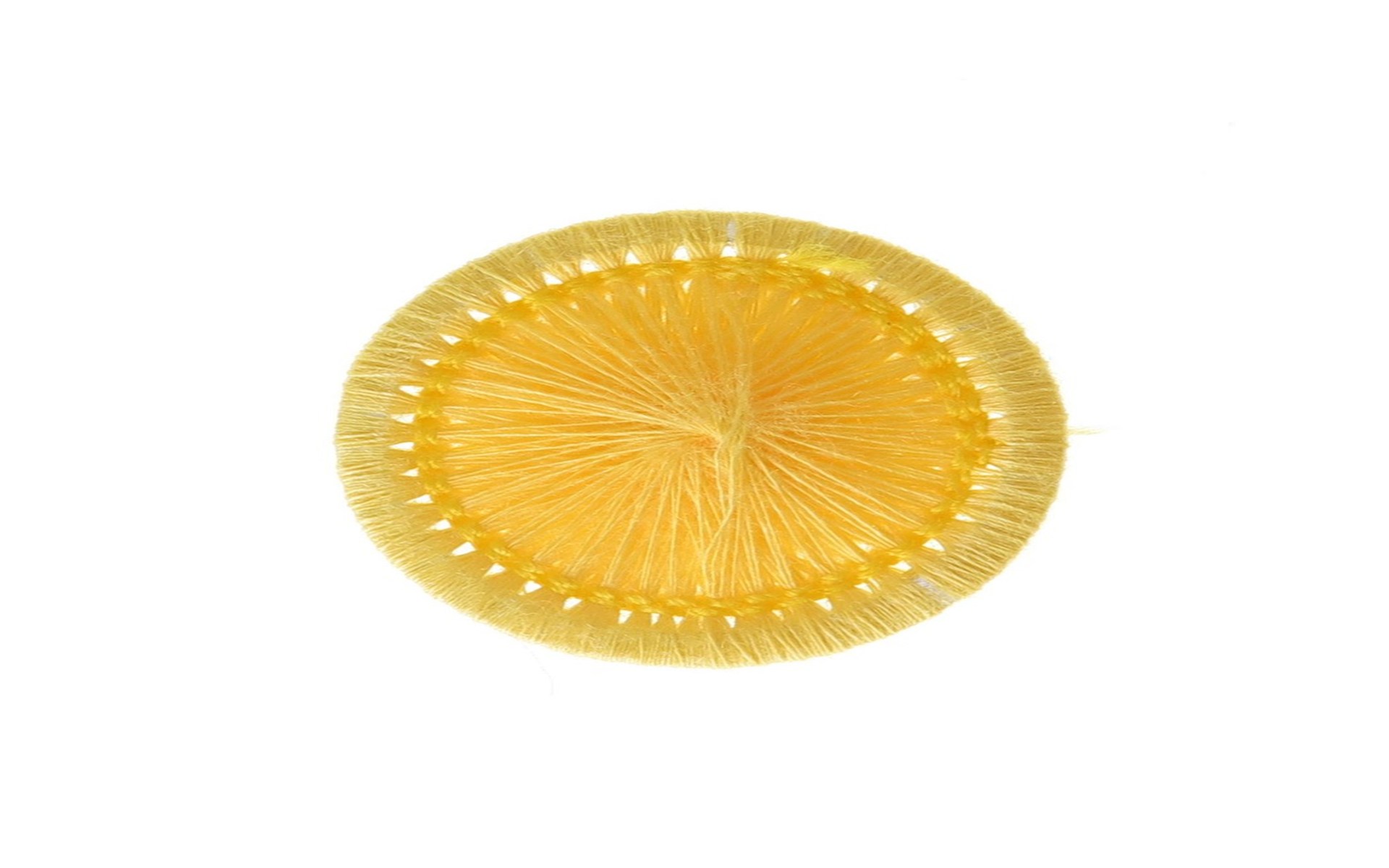 Bouton Mouliné - Elisabeth - Jaune - 20 mm