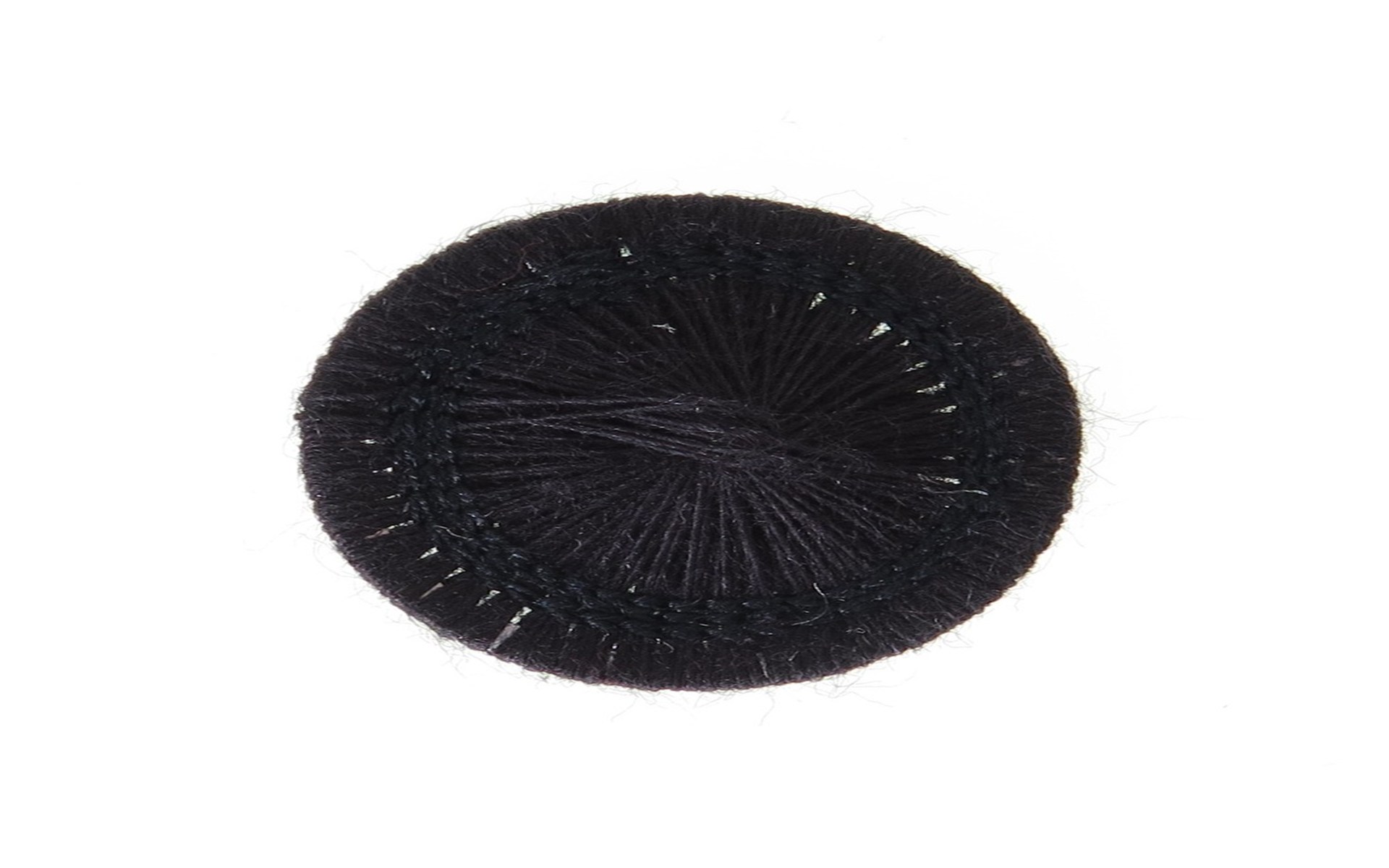 Bouton Mouliné - Elisabeth - Noir - 20 mm