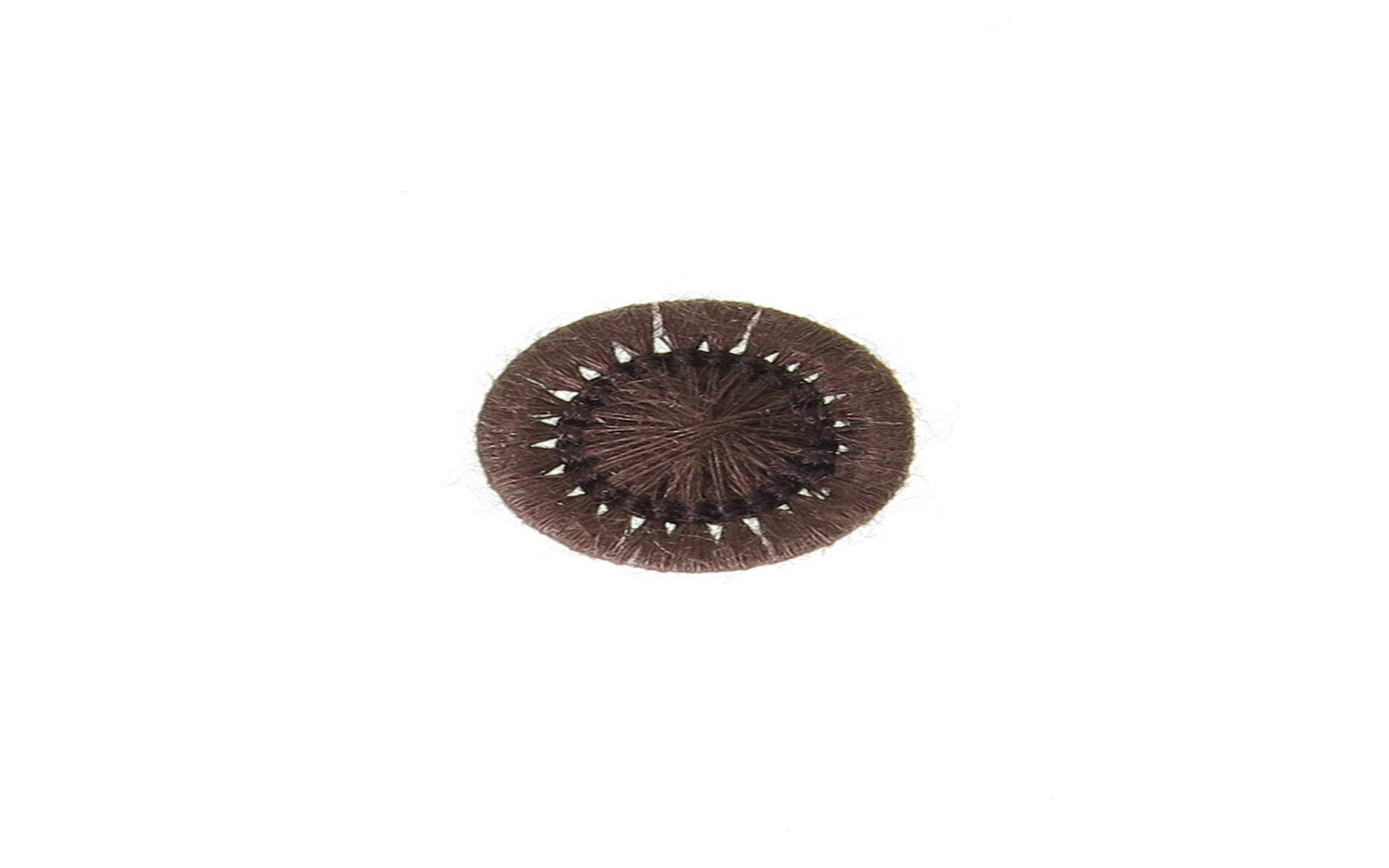 Bouton Mouliné - Elisabeth - Chocolat - 12 mm