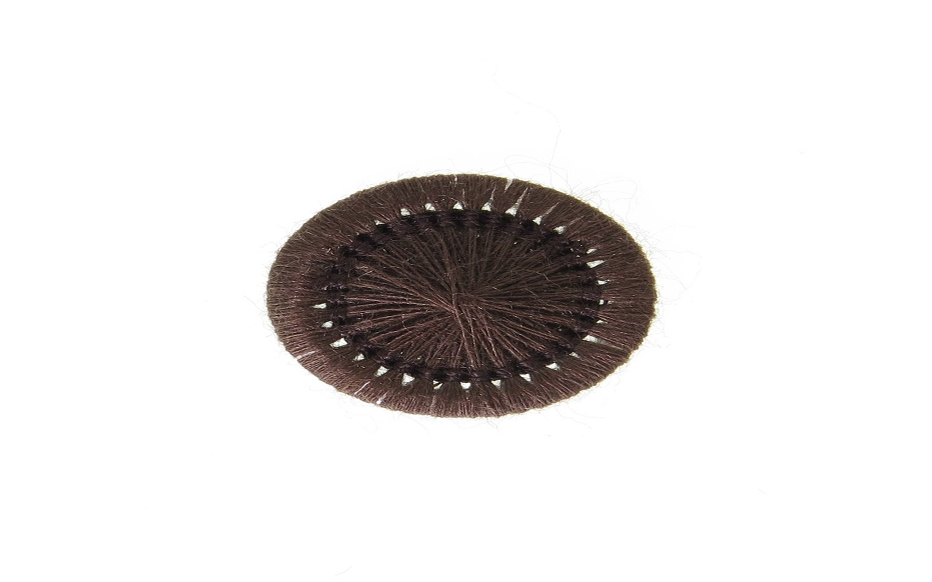 Bouton Mouliné - Elisabeth - Chocolat - 15 mm
