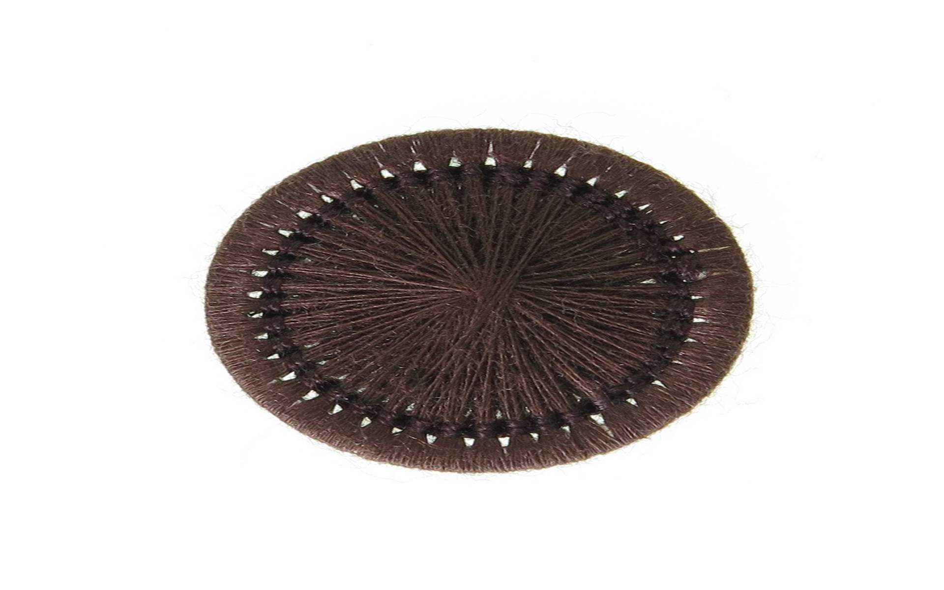 Bouton Mouliné - Elisabeth - Chocolat - 20 mm
