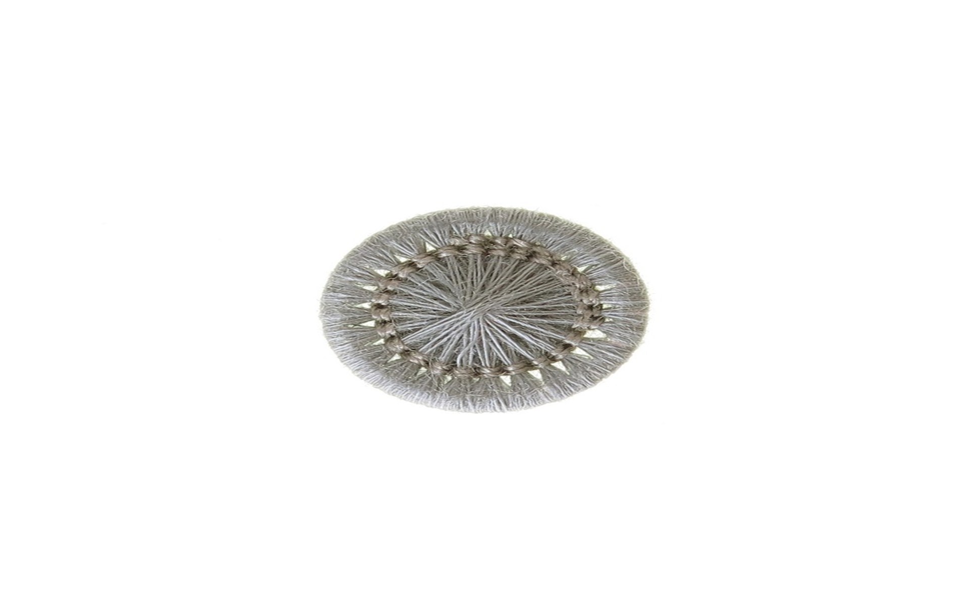 Bouton Mouliné - Elisabeth - Gris Argent - 12 mm