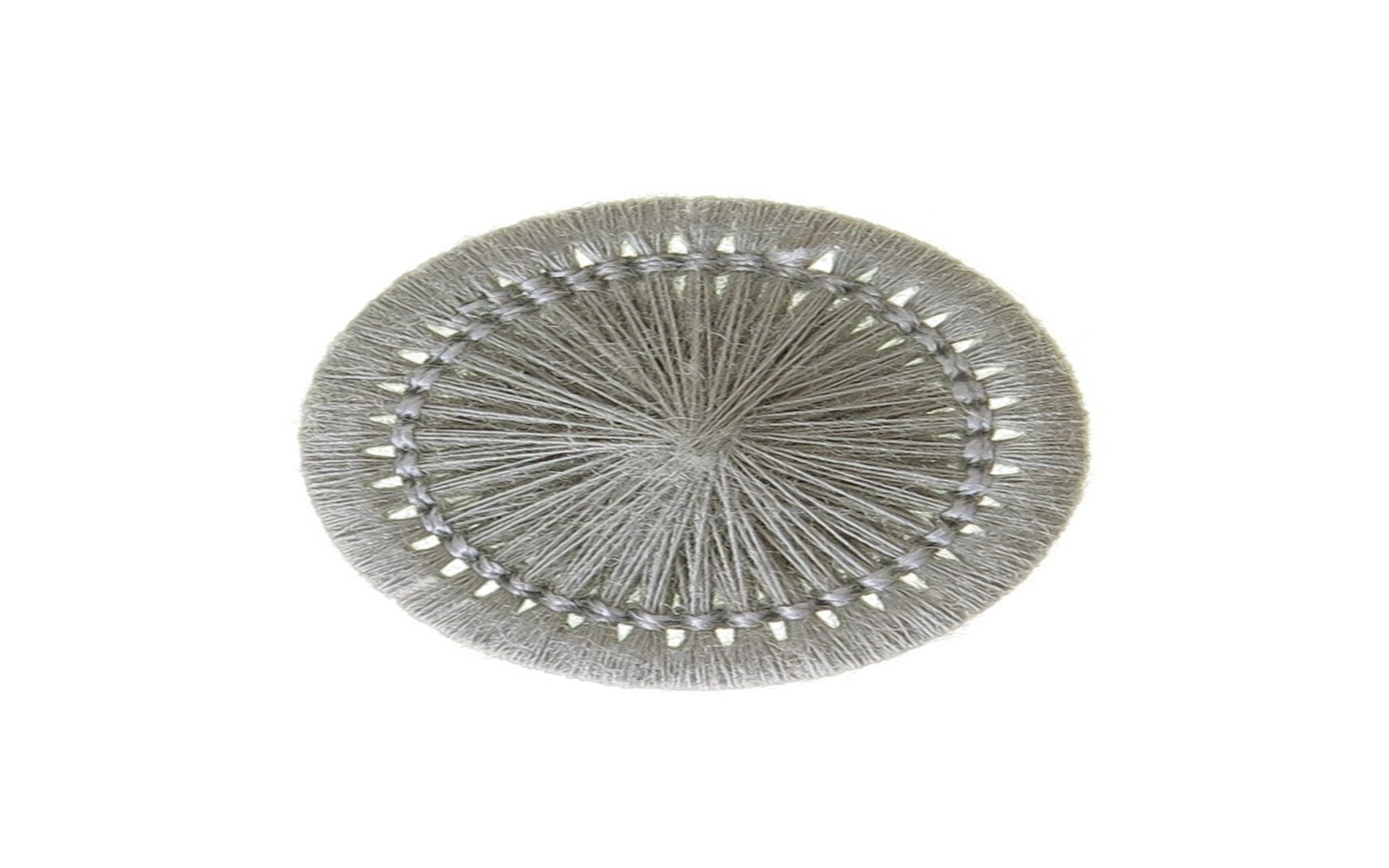 Thread Buttons - Elisabeth - Gris Argent - 20 mm