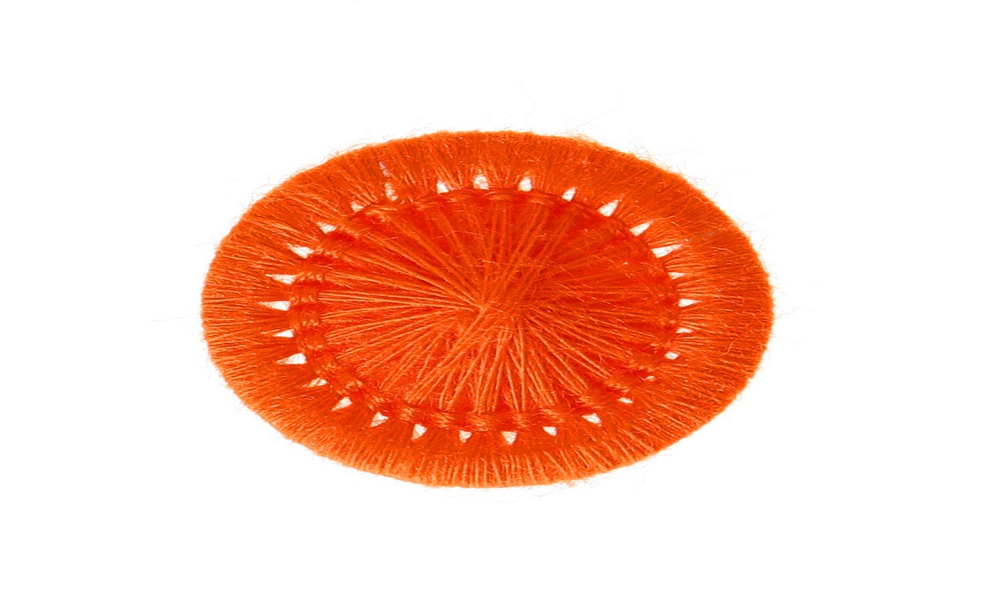 Bouton Mouliné - Elisabeth - Orange - 20 mm