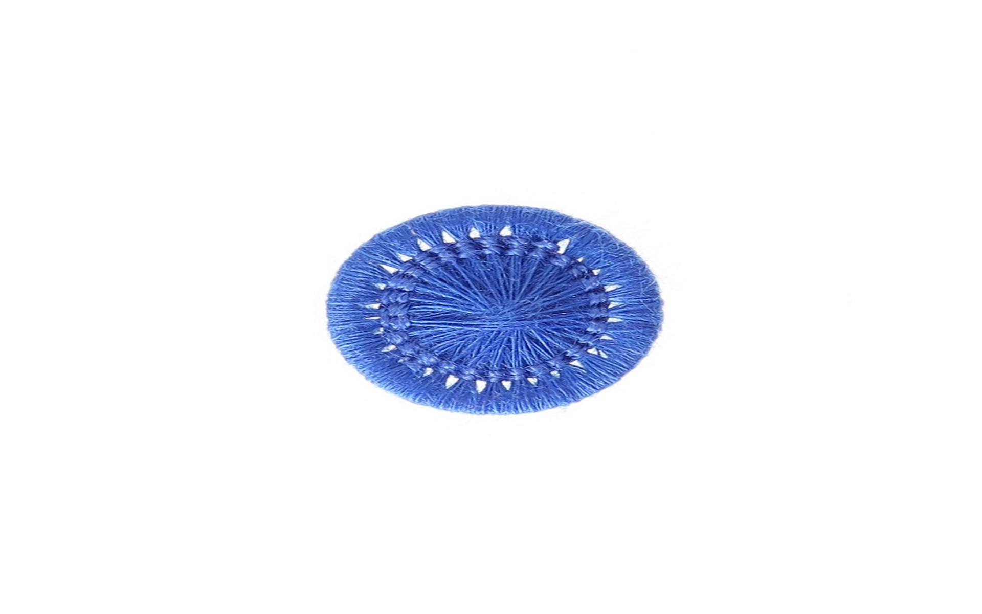 Bouton Mouliné - Elisabeth - Cobalt - 12 mm