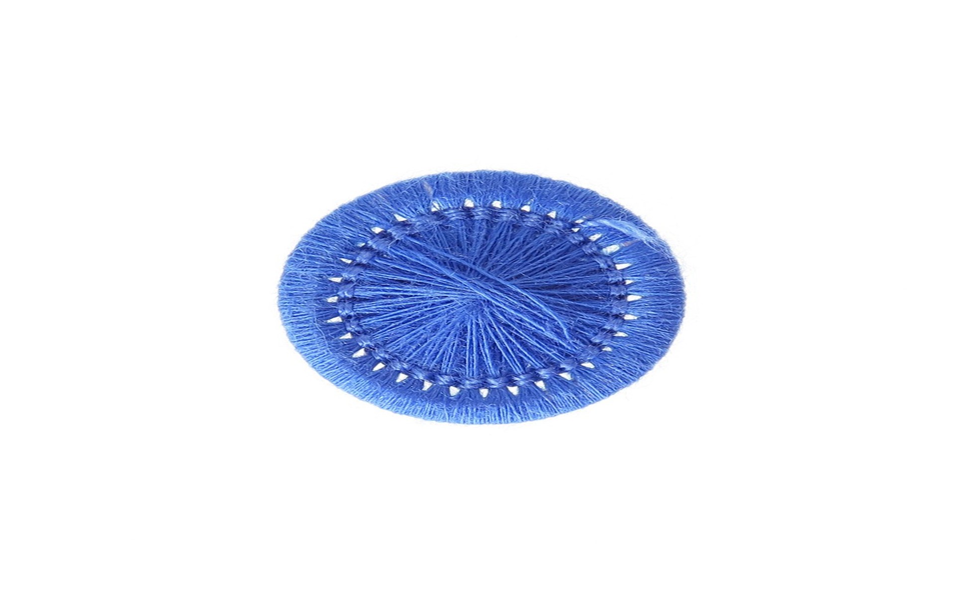 Bouton Mouliné - Elisabeth - Cobalt - 15 mm