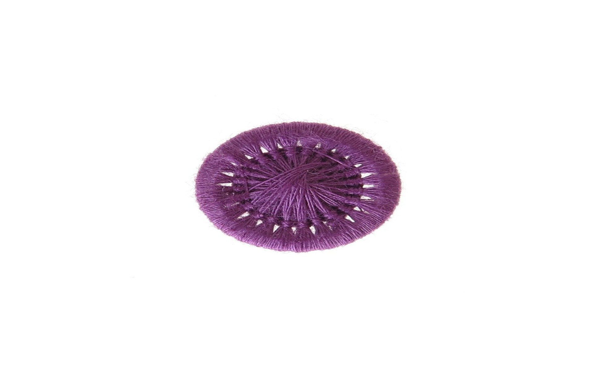 Bouton Mouliné - Elisabeth - Mauve - 12 mm