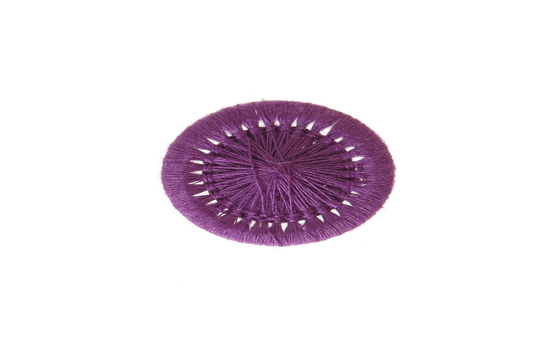 Bouton Mouliné - Elisabeth - Mauve - 15 mm