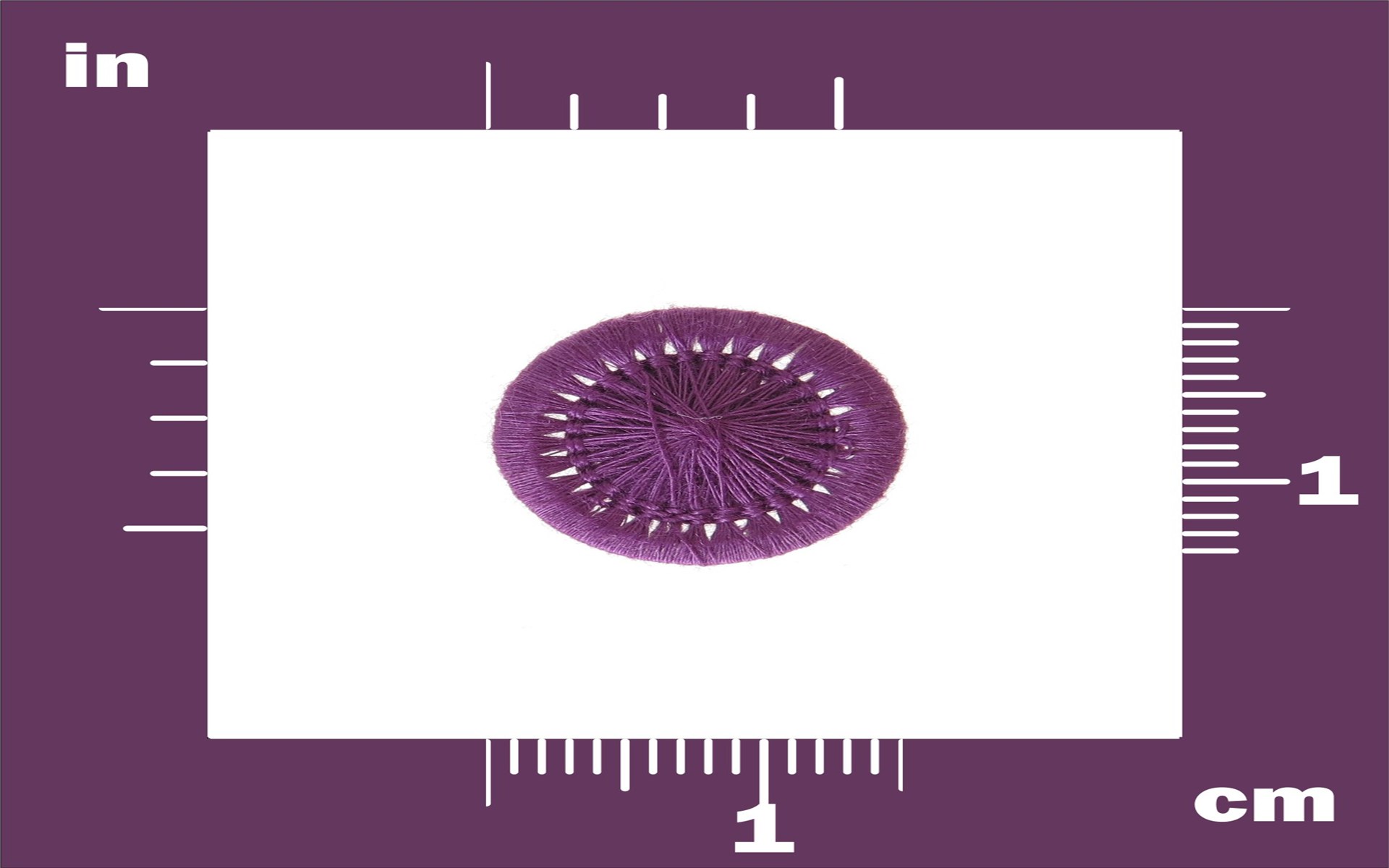 Bouton Mouliné - Elisabeth - Mauve - 15 mm