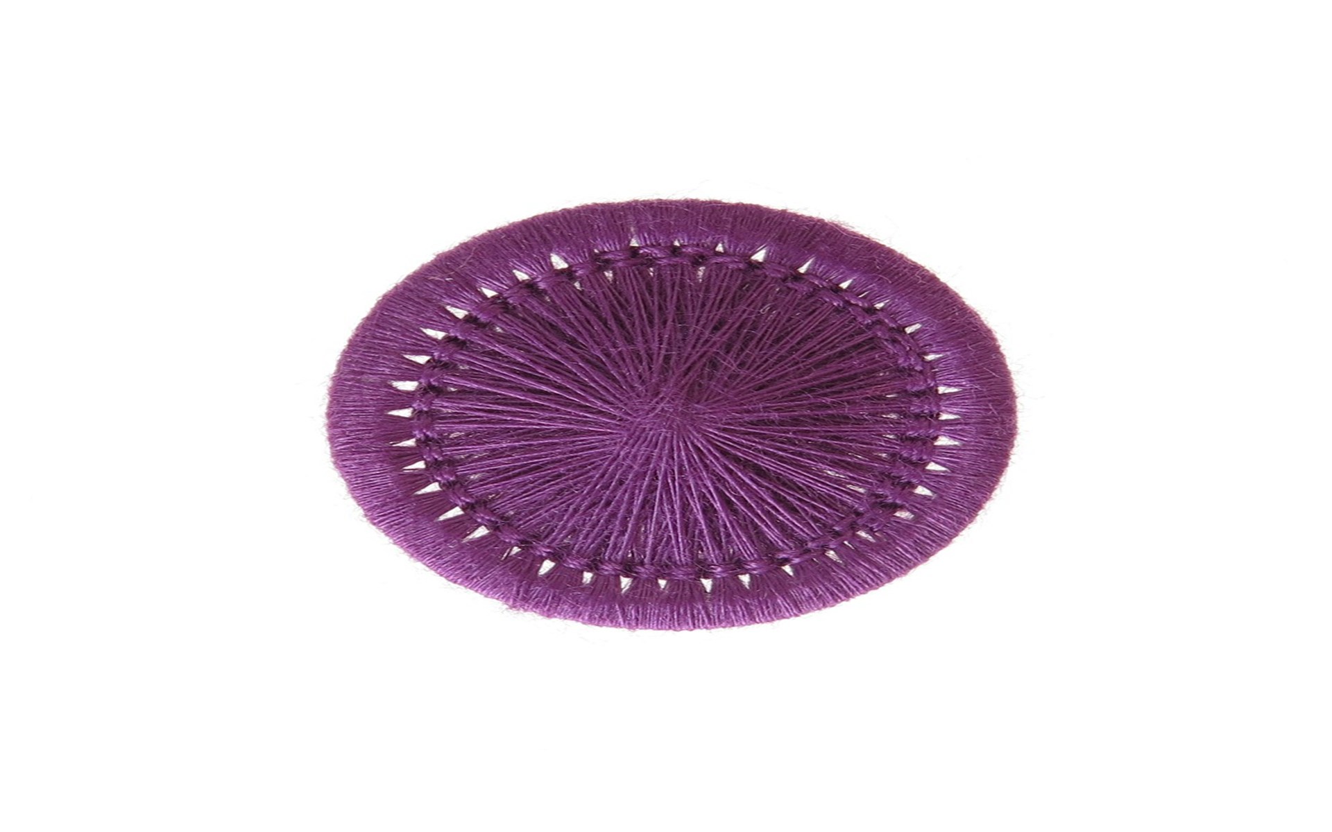 Bouton Mouliné - Elisabeth - Mauve - 20 mm
