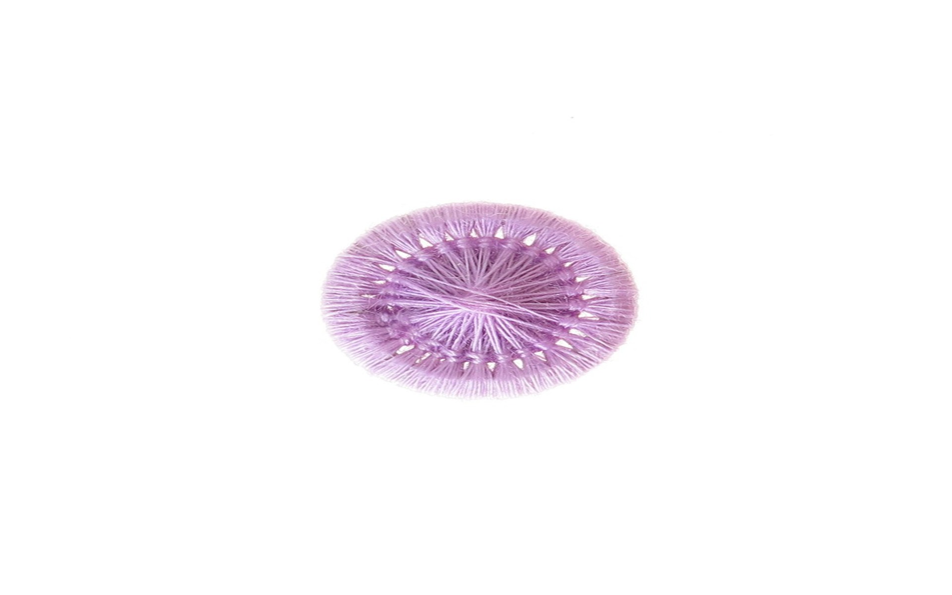 Bouton Mouliné - Elisabeth - Lilas - 12 mm