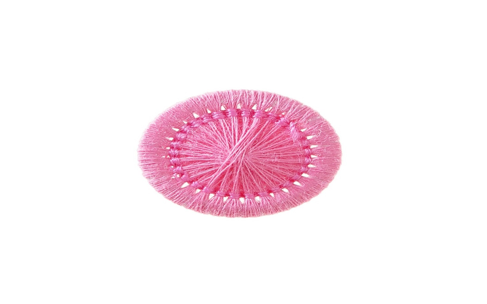 Bouton Mouliné - Elisabeth - Rose - 15 mm