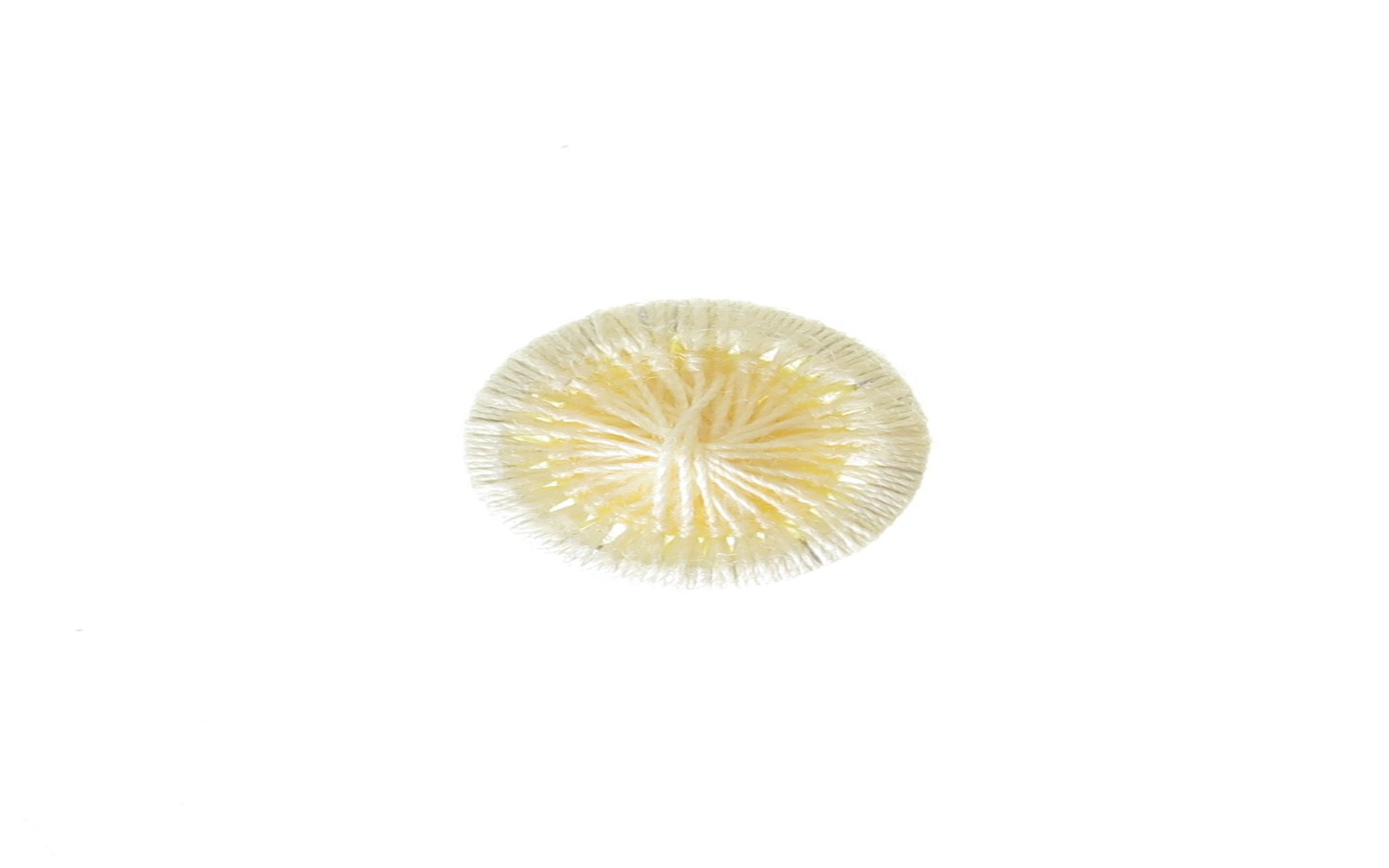 Bouton Mouliné - Elisabeth - Jaune Pâle - 12 mm