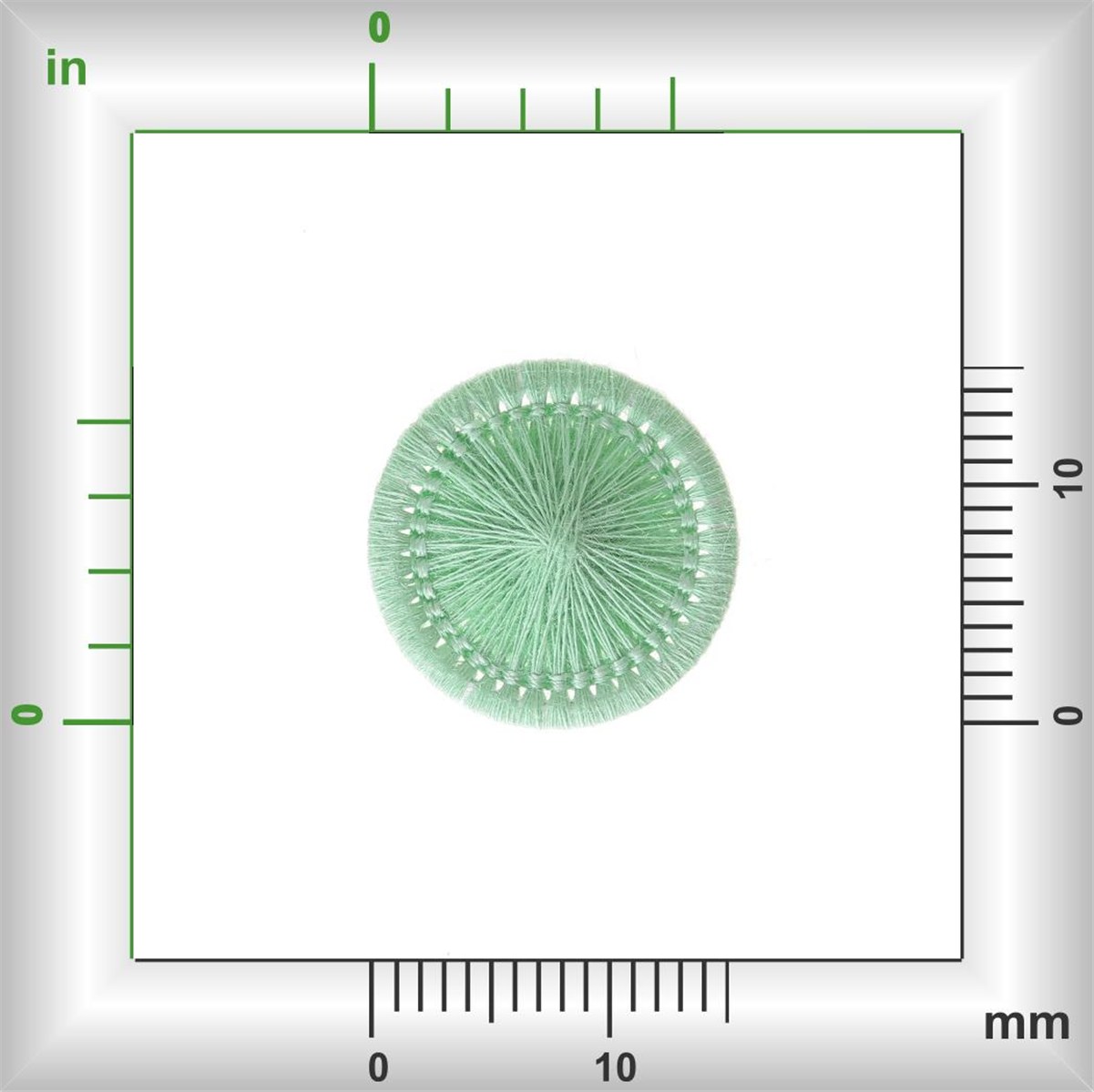 Thread Buttons - Elisabeth - Vert D'eau - 15 mm
