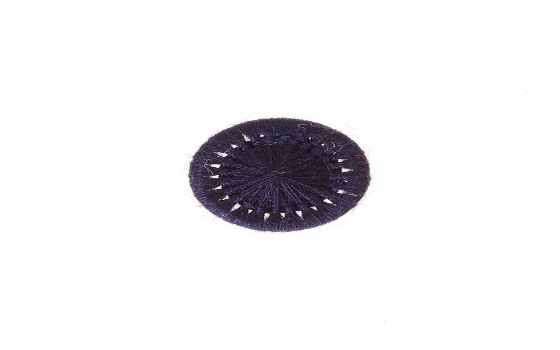 Bouton Mouliné - Elisabeth - Bleu Insigne - 12 mm