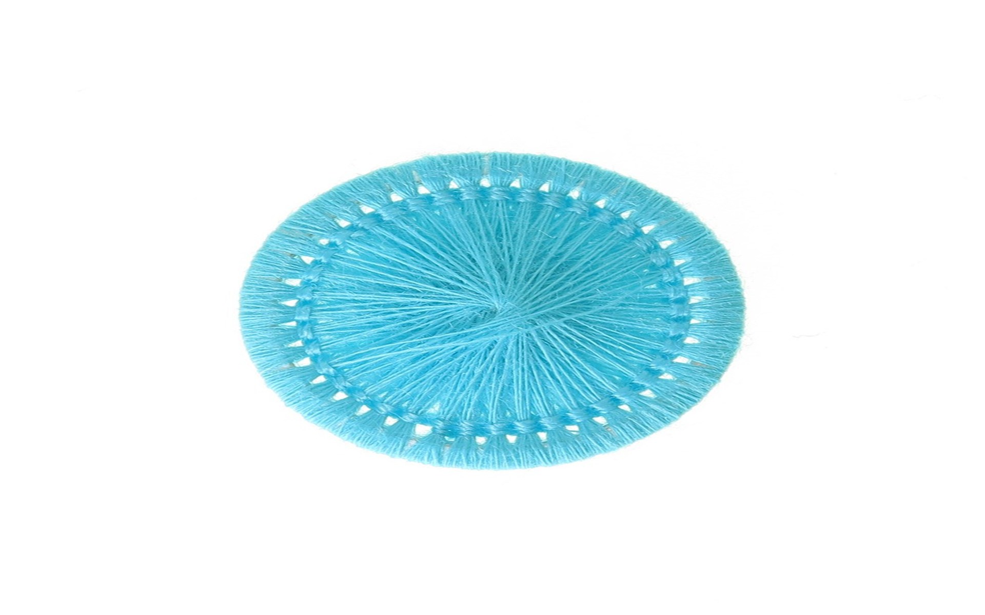Bouton Mouliné - Elisabeth - Turquoise - 20 mm