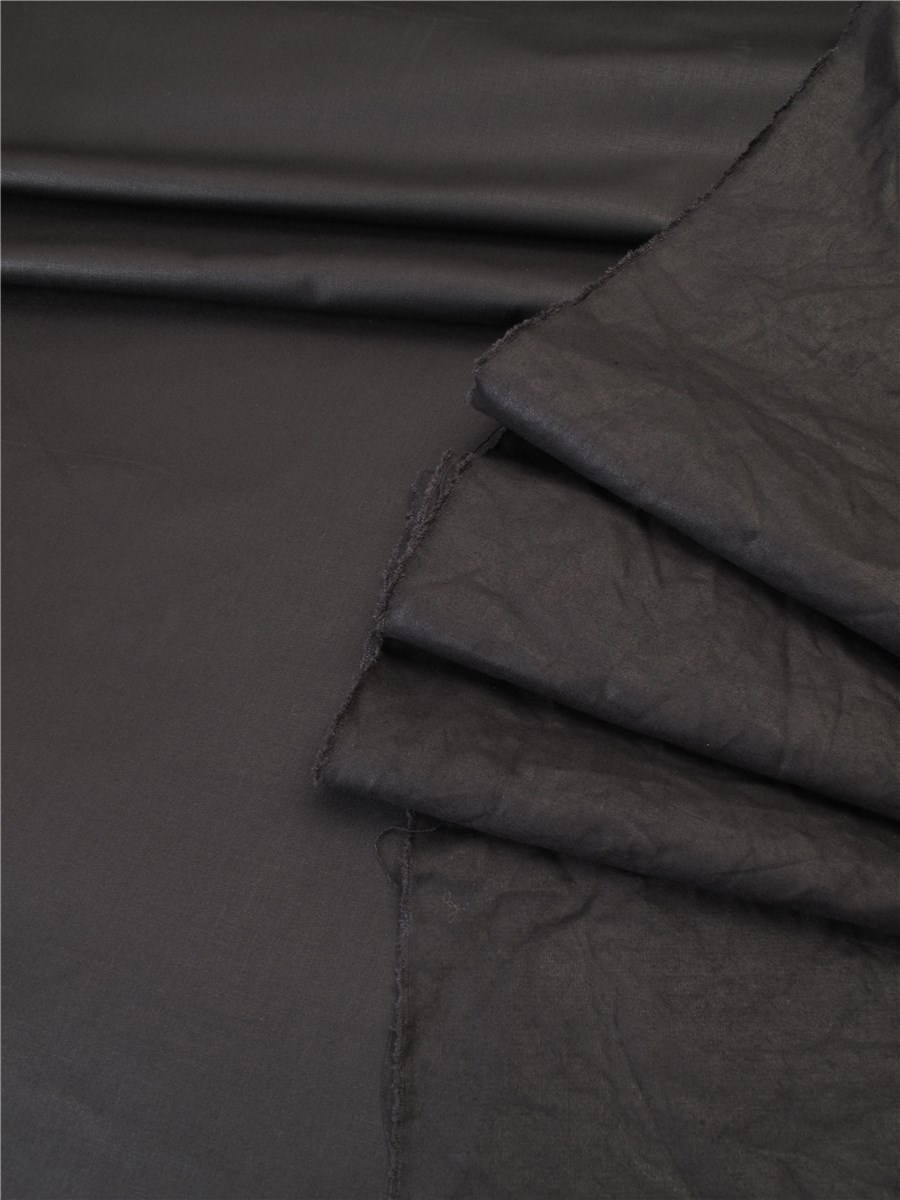 WAX pur coton - Uni - Noir 