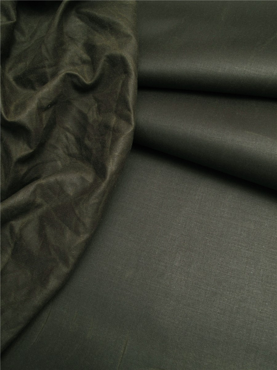 WAX pur coton - Uni - Kaki foncé