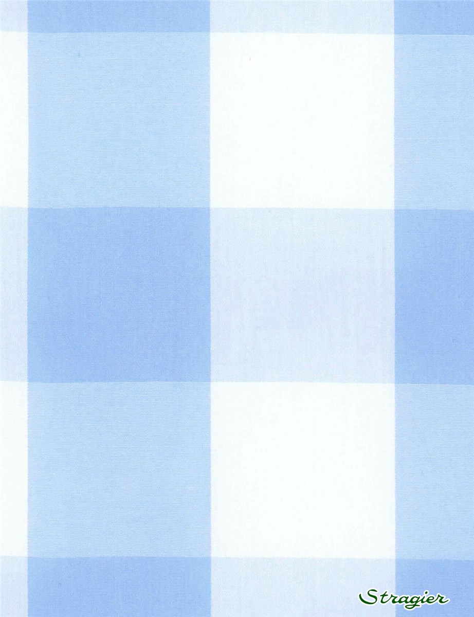 Popeline - Vichy 40mm - Ciel Azur