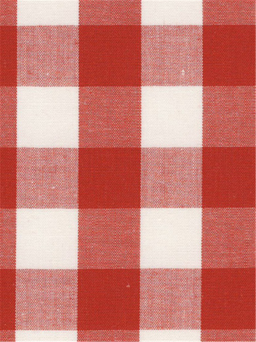 Popeline - Vichy 16mm - Rouge 