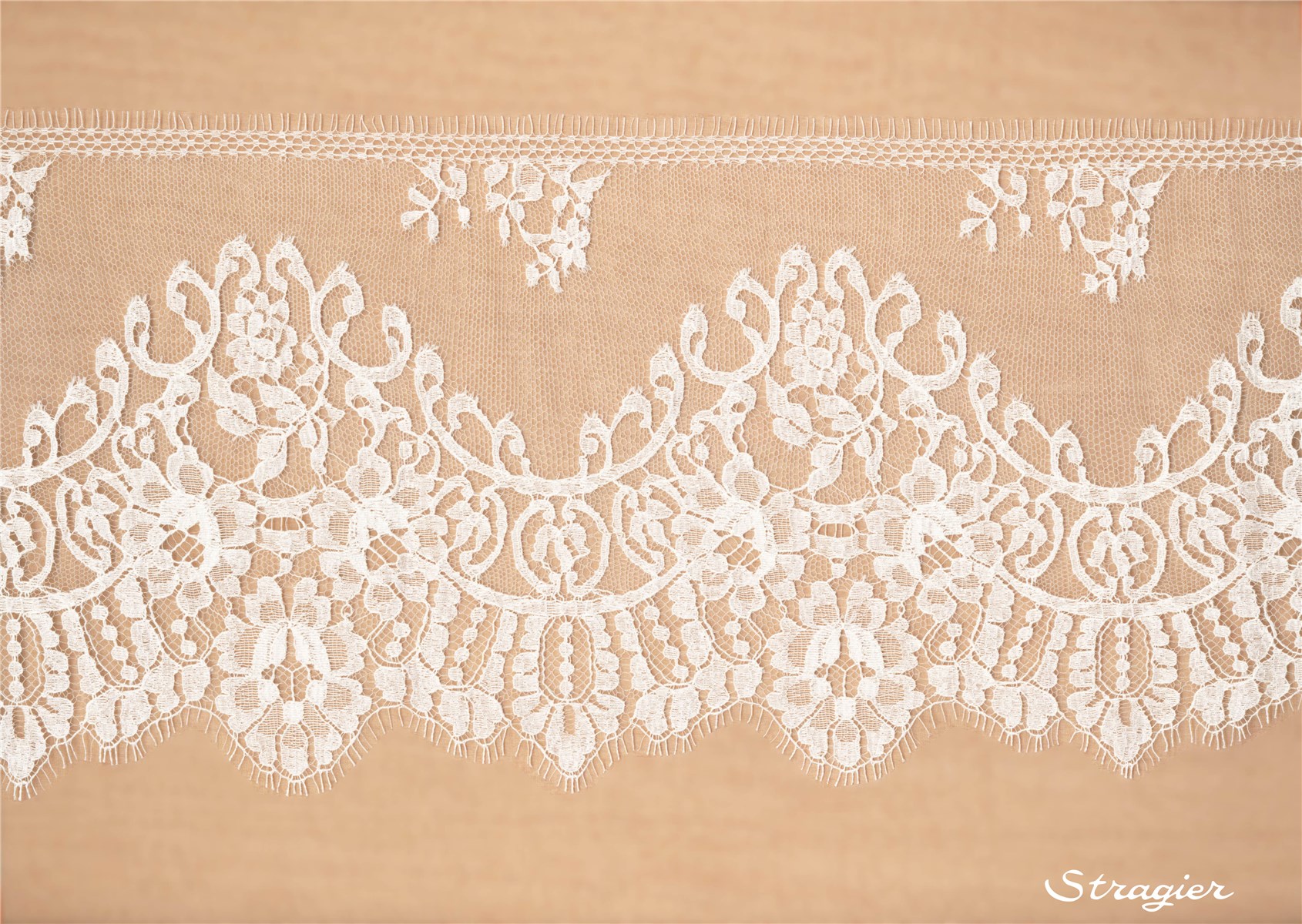 Calais Lace - Lisonie - Stragier Ivory - 20 cm