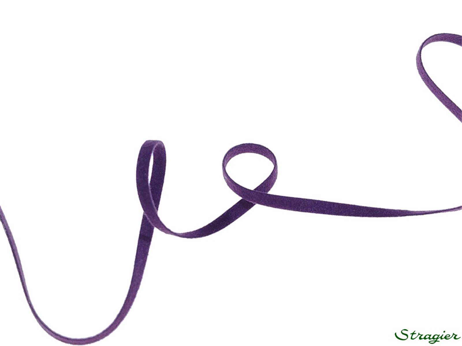 Suédine Trim - Plain - 50 Prune - 3 mm