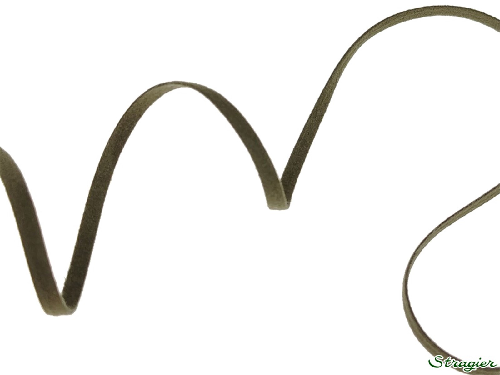 Suédine Trim - Plain - 12 Kaki - 3 mm