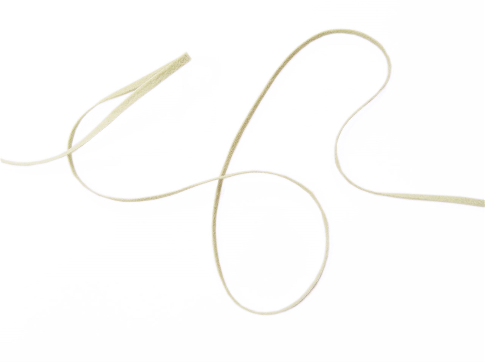 Lacette Suédine - Uni - 34 Amande - 3 mm