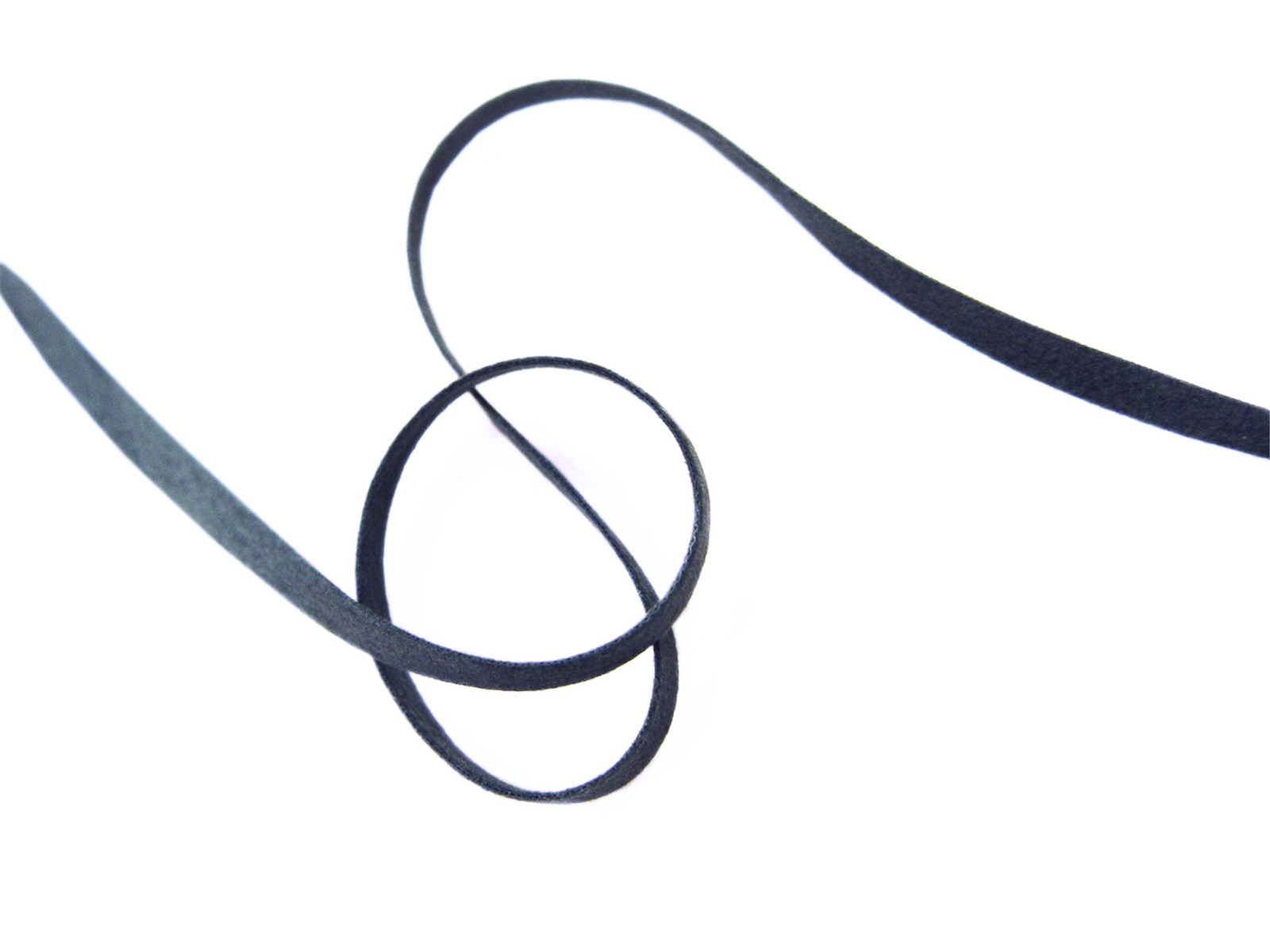 Lacette Suédine - Uni - 26 Bleu Denim - 5 mm