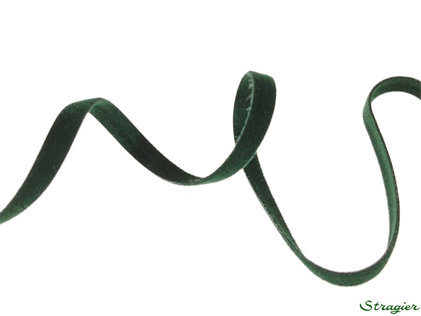 Suédine Trim - Plain - 35 Vert Bouteille - 5 mm