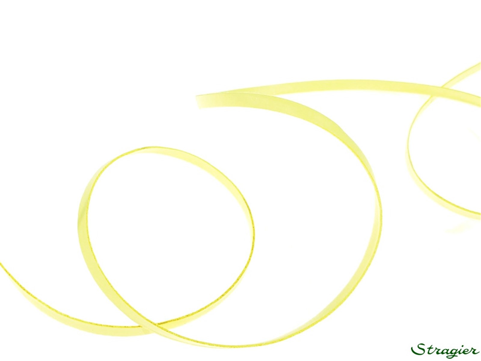 Lacette Simili-Cuir - Uni - 20 Citron - 3 mm